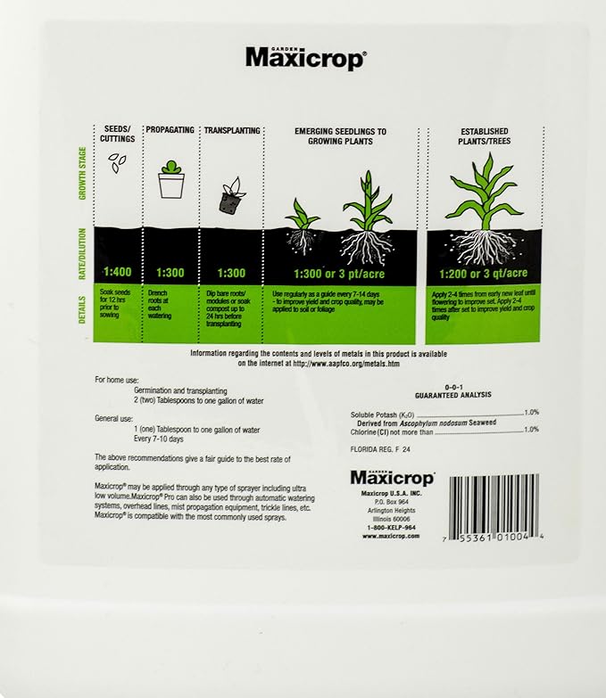 Maxicrop 1003 Liquid Seaweed Fertilizer 2.5-Gallon 2-Pack