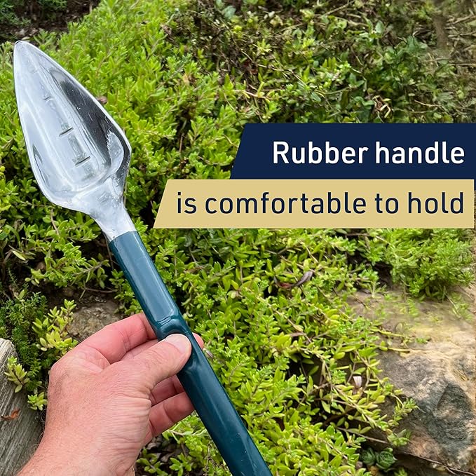 Garden Shovel and Rake Combo Multi Tool - 17-Inch Garden Hoe and Trowel with Comfortable Grip for Easy Planting Weeding and Cultivating - Two in One Gardening Tools by Kings County Tools