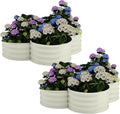 Garvee 2 Pack Galvanized Raised Garden Bed Outdoor Planter Box with Open Base for Herbs Veggies &amp Flowers. Rust-Resistant Raised Garden Beds Ground-Connected Design for Deep Root Growth