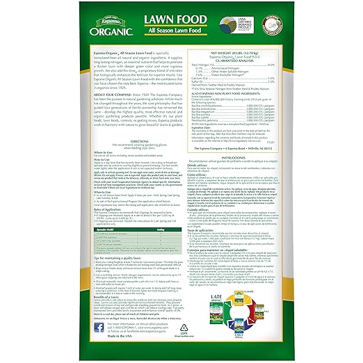 Espoma EOLF28 Organic All Season Lawn Food 28-Pound