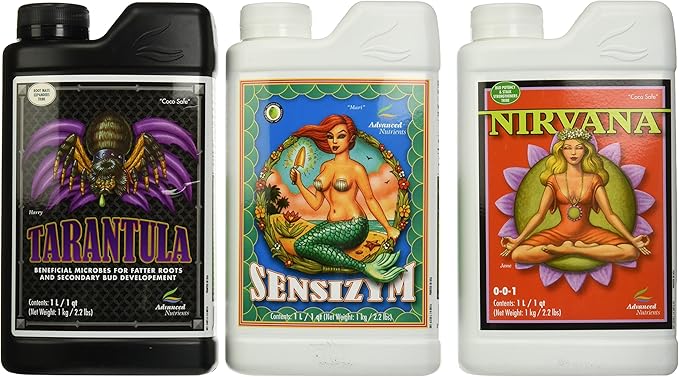 Advanced Nutrients Professional Grower Bundle Tarantula Nirvana Sensizym Plant Fertilizer Ph Balance 1 L