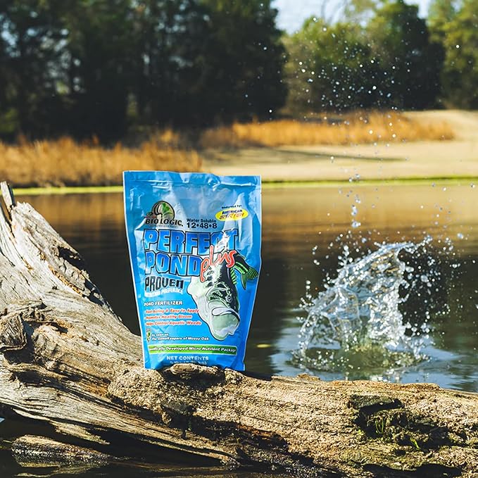 BioLogic Perfect Pond Plus Fish Pond Fertilizer Granular Fish Pond and Plant Fertilizer Fast Acting &amp Easy to Apply 5 lb Bag Broadcasts 1 Acre