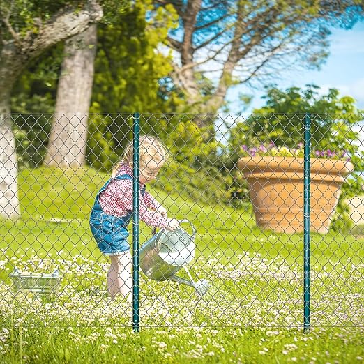 ARIFARO Fence Posts 4 Feet Sturdy Duty Metal Fence Post Pack of 16 No Dig Garden U Post for Wire Fencing Steel Post for Yard Outdoor Wire