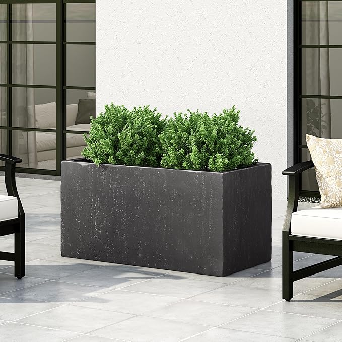 Outdoor Large Square Planter 35''L