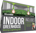 Miracle LED Indoor Greenhouse Corded Lighting Kit Add-On 3-Foot 2-Socket with Two Red Spectrum Wide Angle Grow Lights (601853)