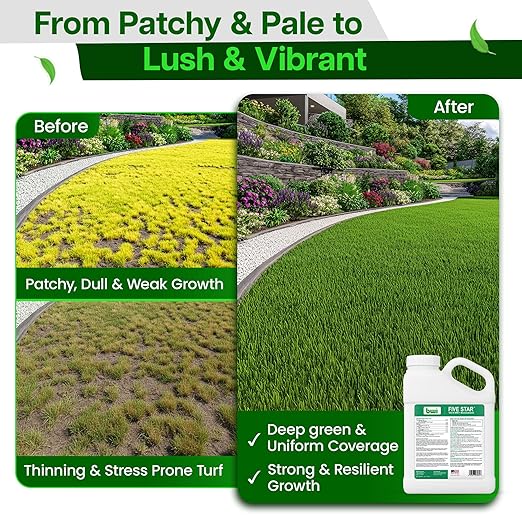 18-0-6 Liquid Fertilizer for Plant Health &amp Quick Green-Up - 50% SRN 6% Potassium Thiosulfate (KTS) with Micronutrients (Iron Manganese Copper Zinc) for Dry Conditions - 1 Gallon