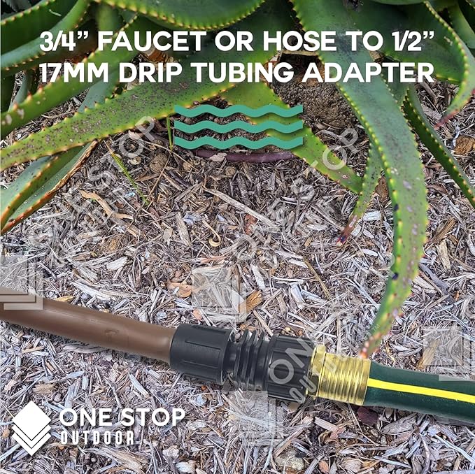 25-Pack - USA Made Premium Drip Tape Irrigation Tubing (Female Hose Swivel) (5/8 or .625 - .645) Universal Perma-Loc Connector Barbed Locking Fitting - Fits All Brands 16mm Drip Tape AG Tubing