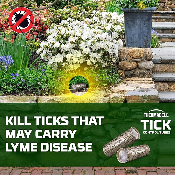 Thermacell Tick Control Tubes for Yards Protects 1/4 Acre from Ticks No Spray No Granules No Mess Environmentally Friendly Alternative to Spray &amp Repellent