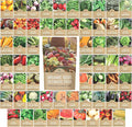 Organic Seeds Ultimate Variety Pack - 60 Individual Packs - 2026 Season - Genovese Basil Nantes Carrot Roquette Arugula and More! for Indoor &amp Outdoor Planting (Non-GMO Certified Organic)