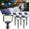 Solar Spot Lights Outdoor Waterproof for Flag Tree House Garden Yard Landscape Spotlights for Accent Uplighting Halloween Christmas Decorations-6 Pack