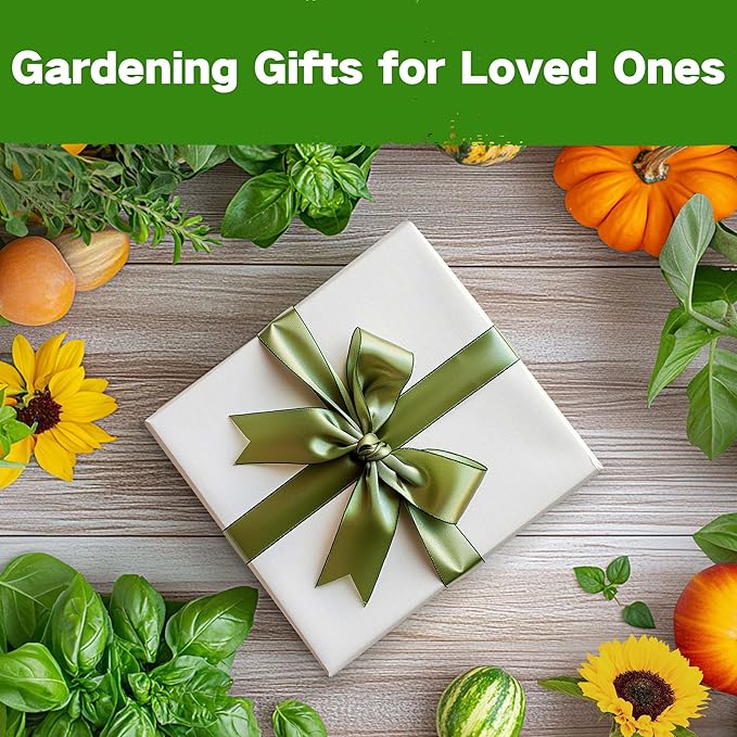 Lush&ampDew Save Bees Garden Seed Bank Gardening Gift for Women Men16 Varieties Non-GMO Heirloom Pollinator-Friendly Flower Herb Seeds Kit Planting in Raised Beds Outdoors Milkweed Poppy Lupine