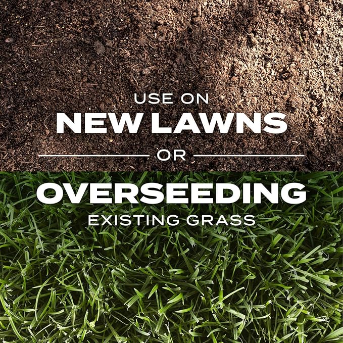Scotts Turf Builder Rapid Grass Sun and Shade Mix Combination Grass Seed and Fertilizer Grows Green Grass in Just Weeks 16 lbs.