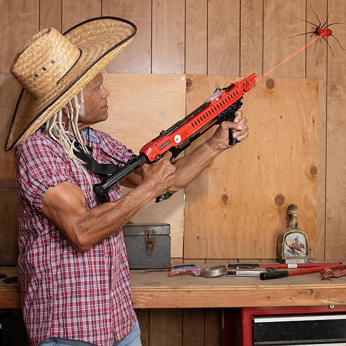 BUG-A-SALT Widow Maker 3.5 Fully Loaded with Bug-Beam Laser Sight Front Grip Cocking Handle Detachable Stock &amp Adjustable Strap