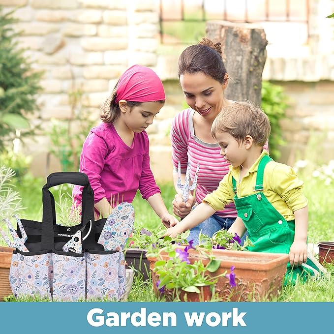 WORKPRO Garden Tool Bag and WORKPRO 5PCS Garden Tool Set