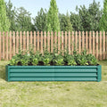 Raised Garden BedRaised Beds for Gardening Outdoor for Vegetables Flowers Ground Planter BoxGalvanized Raised Garden Beds. (Green with 6x3x1ft)