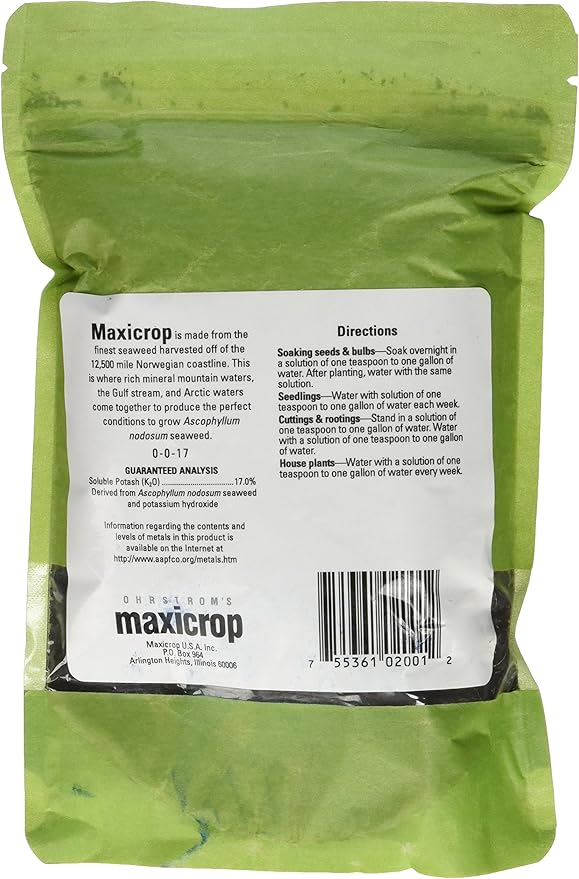 MaxiCrop Pure Seaweed Extract Soluble Powder 0-0-17 10.7-Ounce