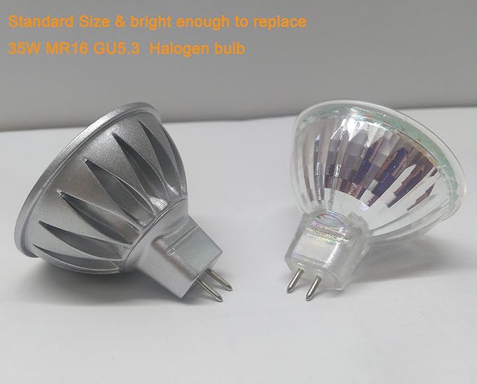 ALIDE MR16 Led Bulbs 5W Replace 20W 35W Halogen Equivalent2700K Soft Warm White12V Low Voltage MR16 GU5.3 Bulb Spotlights for Outdoor Landscape Flood Track LightingNot Dimmable450lm38 Deg6 Pack