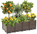 Outdoor Planting Box Planter Garden Boxes OutdoorRaised Garden Bed with Legs Flower Rack for Growing Flowers Vegetables Tomatoes and Herbs