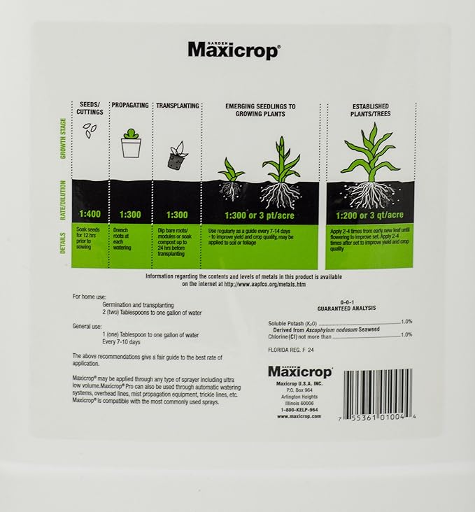 Maxicrop 1003 Liquid Seaweed Fertilizer 2.5-Gallon