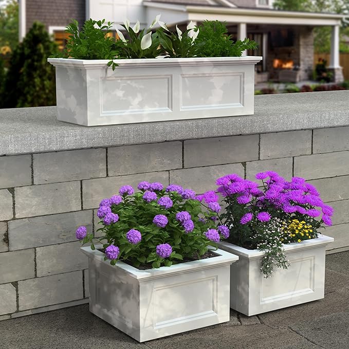 Mayne Fairfield 24x24 Garden Bed - White