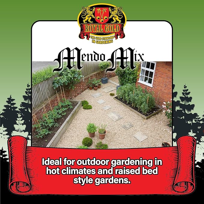 Royal Gold Mendo Mix Soil Amendment 1.5 Cubic Foot - for Strong Root Development and Aggressive Growth Ideal for Outdoor Gardening in Hot and Dry Climates