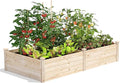 Greenes Fence Original Pine Raised Garden Bed 4' x 8' x 17.5 - Made in USA with American Pine