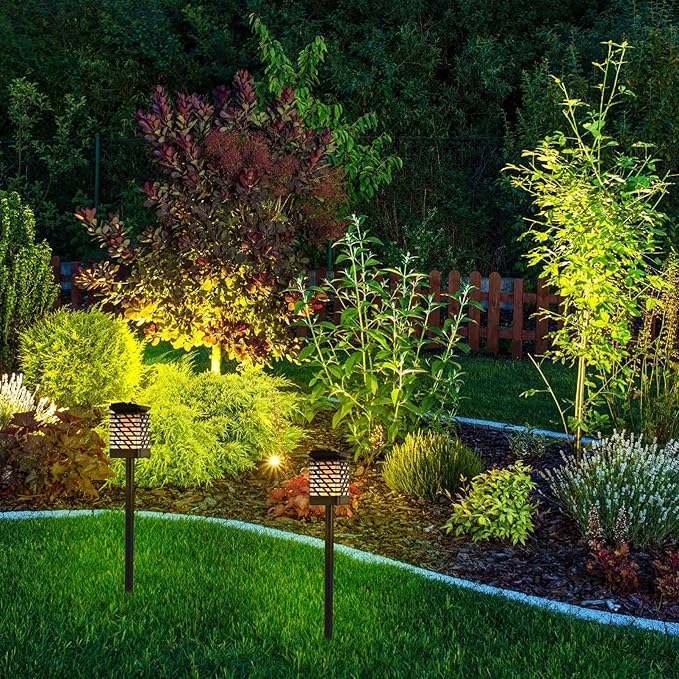 Retro Solar Landscape Light Yard Wall Light Solar Spotlight Easy Install