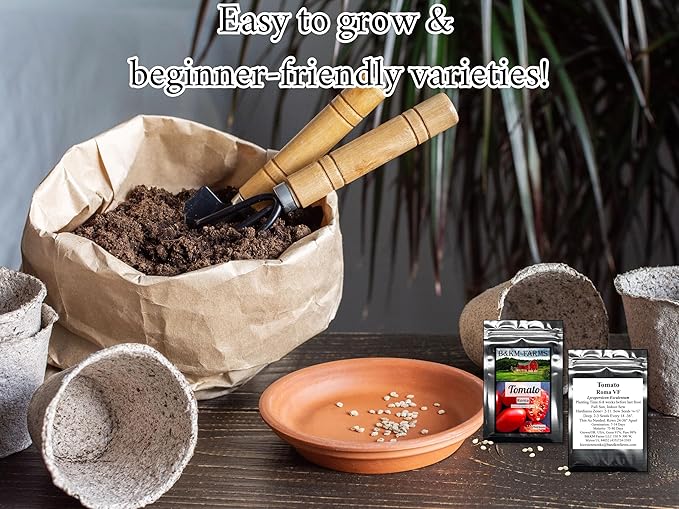 Beginner Survival Seed Vault: 20000+ Heirloom &amp Non-GMO Seeds (30 Easy to Grow Varieties) by B&ampKM Farms