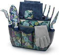 9-Piece Garden Tools Set with Apron Hat Gloves &amp Floral Tools - Ideal Gift for Mom Grandma Spring Planting Weeding Pruning &amp Yard Care