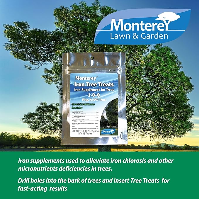 Monterey Iron Tree Treats Iron Supplement for Trees 1-0-0 Plus 4.5% Iron