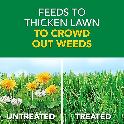 Scotts Turf Builder Weed and Feed3 - Weed Killer Plus Lawn Fertilizer Controls Dandelion and Clover Grass Fertilizer For Up To 5000 sq. ft. 14.29 lbs.