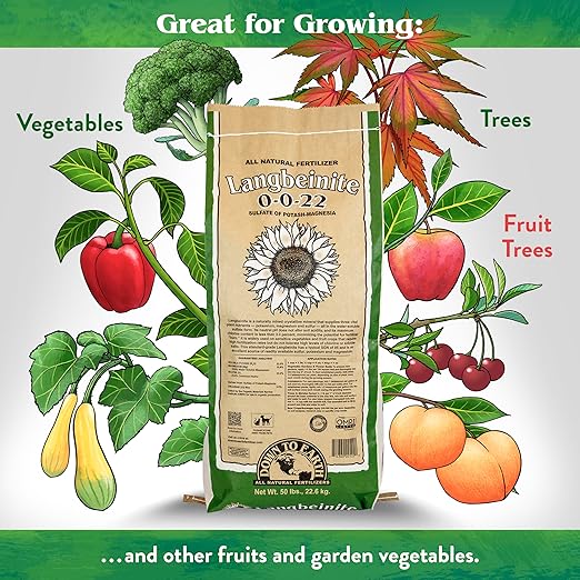 Down To Earth Organic Langbeinite Fertilizer Mix 0-0-22 50 lb