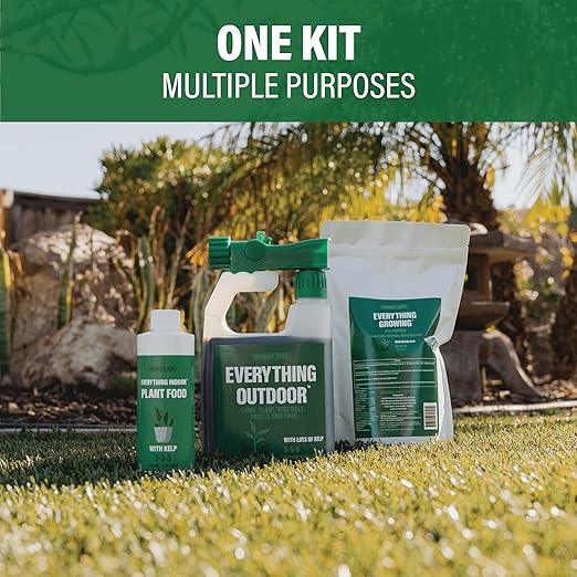 Humboldts Secret Everything Kit 3-in-1 NPK Nitrogen Phosphorus Potassium with Kelp - Everything Indoor Plant Food 3-3-3 Everything Outdoor 5-5-5 and Everything Growing 20-20-20 (The Everything Kit)