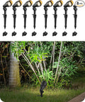 EDISHINE Low Voltage Landscape Lights 3.2W 12V ACDC 240LM Low Voltage Spotlight CRI 80 &amp Beam Angle 35° 3000K Aluminum Housing Outdoor Landscape Lighting for Trees Yard Garden Houese 8 Pack
