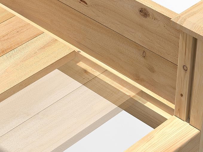 Greenes Fence Original Cedar Elevated Garden Bed 24 W x 48 L x 31 H - Made in USA with North American Cedar