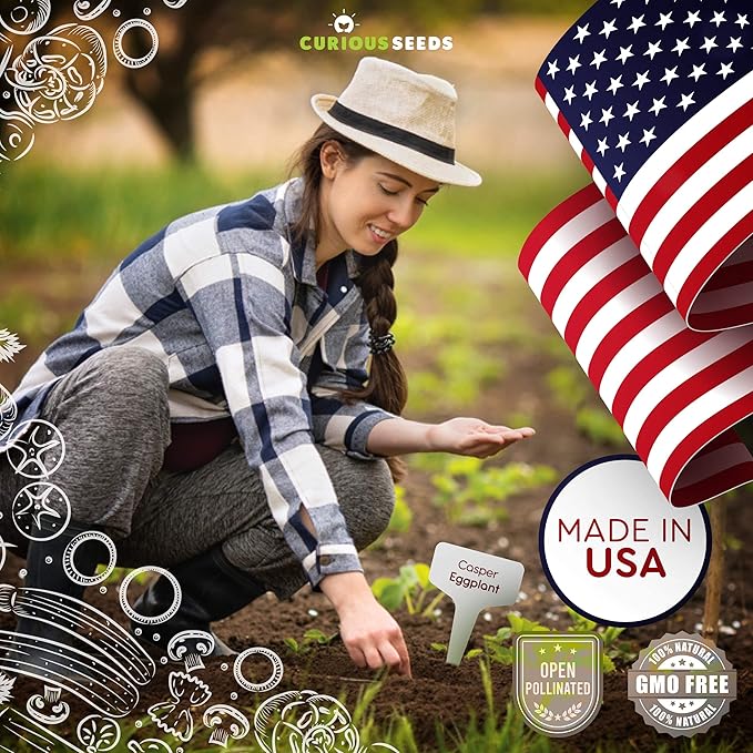 Exotic Vegetable Seeds Variety Pack - 6 Curious Garden Varieties to Grow Non GMO Open Pollinated Heirloom and Untreated for Planting Unique Gardening Gift for Indoors and Outdoors