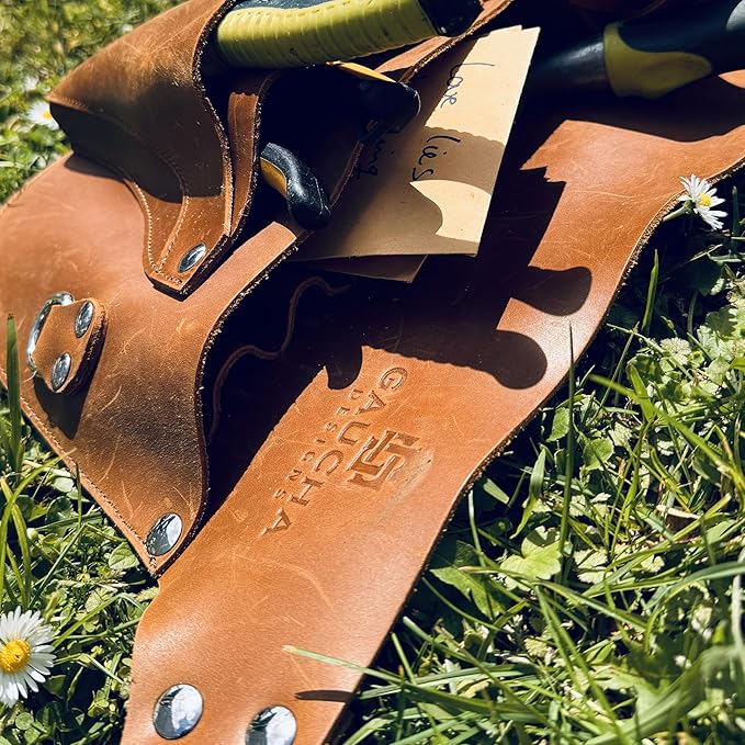 Leather Garden Tool Belt - Gardening gifts for women- Utility belt - Garden Tools Organizer Holster Pouch -Gift for Gardeners and Florists
