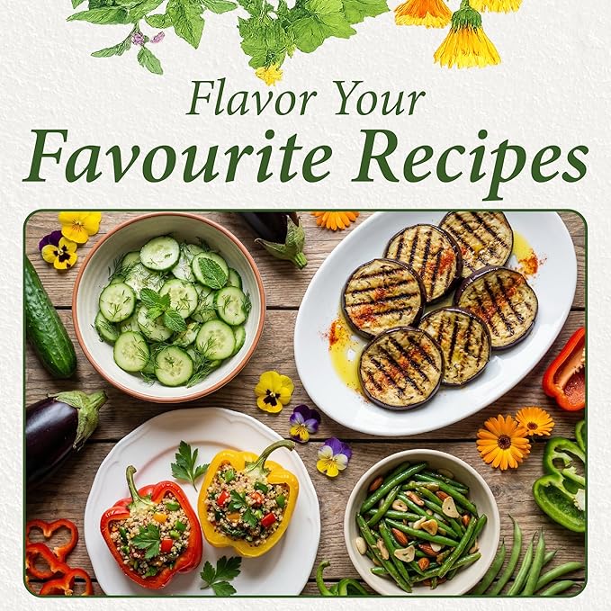 Botanical Interests: Container Garden Seed Bundle - 12 Individual Seed Packets: Non-GMO Compact Vegetable &amp Flower Seeds: Grow Your Own Food in Pots &amp Small Spaces