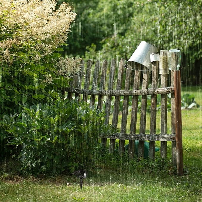 Outdoor LED Spotlight Waterproof Solar Spot Lights Bright Flag Light with Spiked Stand Landscape Automatic Mini Lawn Lamp 10W Graden Light Decorative Courtyard Warm White HWD0173
