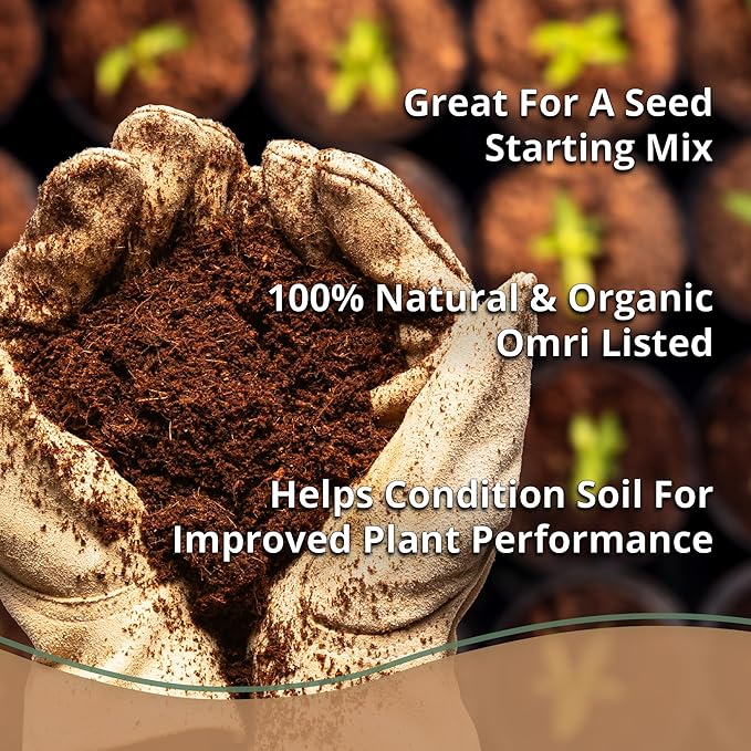 Coco Coir 650gm Bricks (6-Pack) + Worm Bliss (8 Qts) - Organic Coco Coir for Plants &amp Worm Castings for Plants - Coconut Coir Bricks - Earthworm Castings Worm Fertilizer - Garden Soil Potting Mix