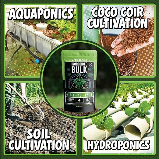 Organic Bloom Booster Incredible Bulk 0.1-10-25. Natural Plant Food (40lb)