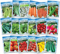 Ferry-Morse Vegetable Seed Bundle - Easy to Grow Non-GMO High Germination - 18 Pack