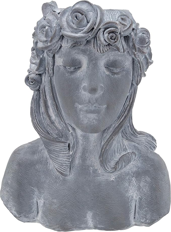 Generic Resin 19 Lady W Roses Gray