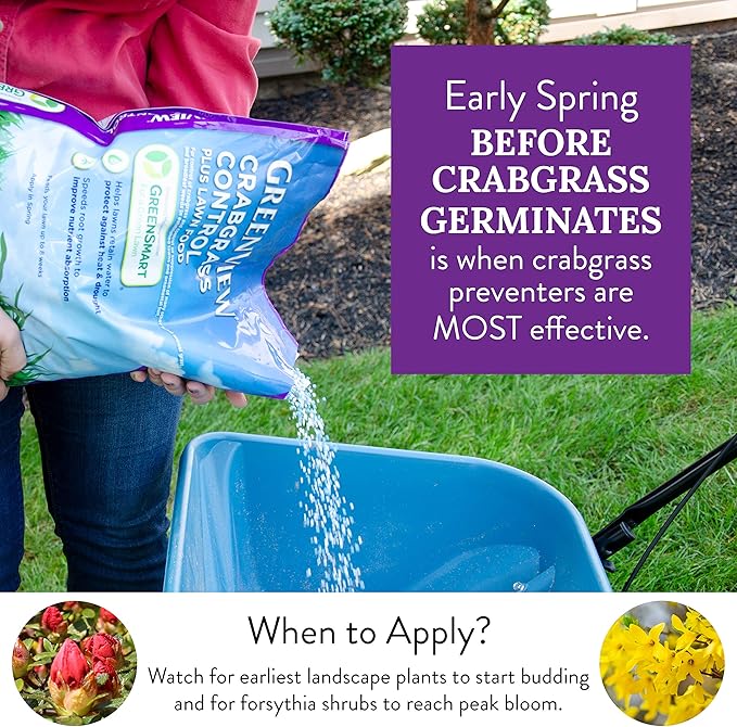 GreenView Crabgrass Control Plus Lawn Food - 40.5 lb. Bag - Covers 15000 sq. ft.