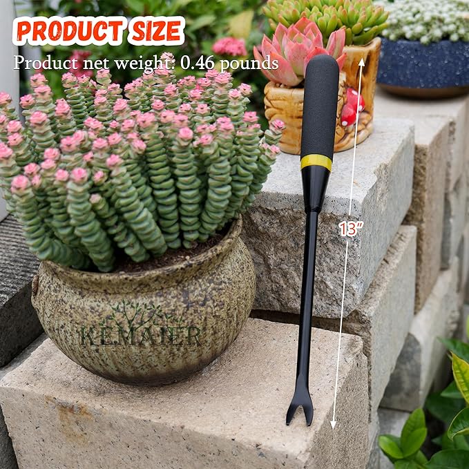 Garden Tool Set - Featuring a Heavy-Duty Stainless Steel Hand Cultivator Transplant Shovel Trowel Crack Weeder and Dandelion Weeder - The Ultimate Unbreakable Gardening Gift
