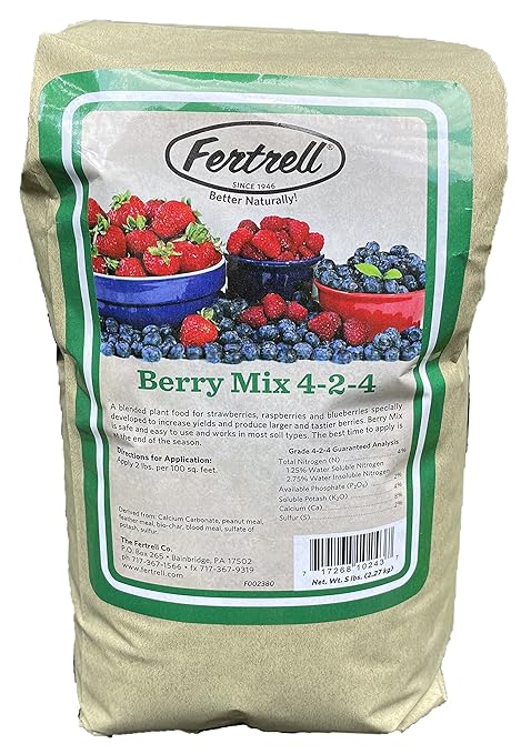 Berry Mix 4-2-4 Organic Fertilizer 5lb 25lb or 50lb