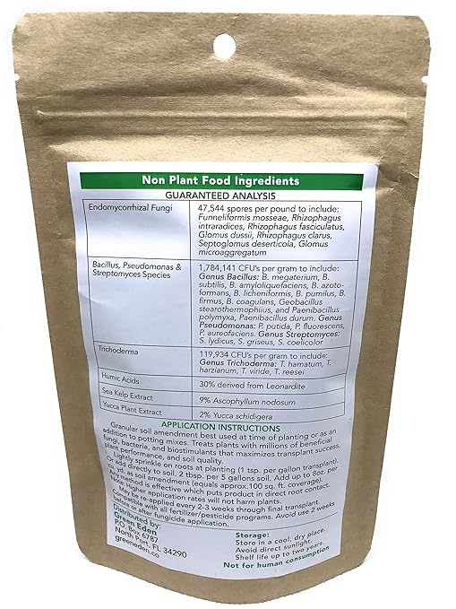 GreenEden EndoBoost Pro Mycorrhizal Fungi (7 Species) - Premium Endomycorrhizae Root Enhancer - 8oz. - Organic Microbial Inoculant - Living Soil Builders