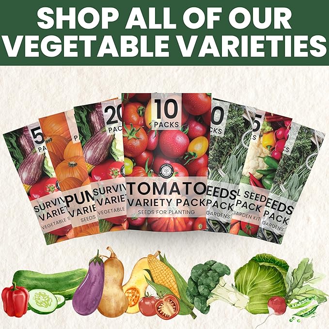 Fall &amp Winter Seed Variety Pack | 30 Invidiual Packs | 2026 Season | Non-GMO | Beets Arugula Carrots Lettuce &amp More! | for Planting Indoor &amp Outdoor | by Family Sown