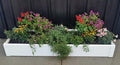 1 x 4 Stack-able White Vinyl Raised Garden Bed