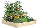 Greenes Fence Original Pine Raised Garden Bed 4' x 4' x 7 - Made in USA with American Pine